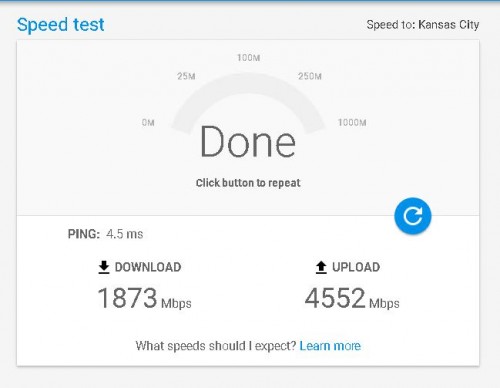 Google Fiber Test XSunucu ABD 10GBIT VDS - Resmet.net