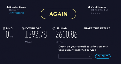 Webserver 8 speedtest - Resmet.net