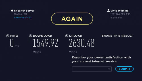 Webserver 8 speedtest - Resmet.net